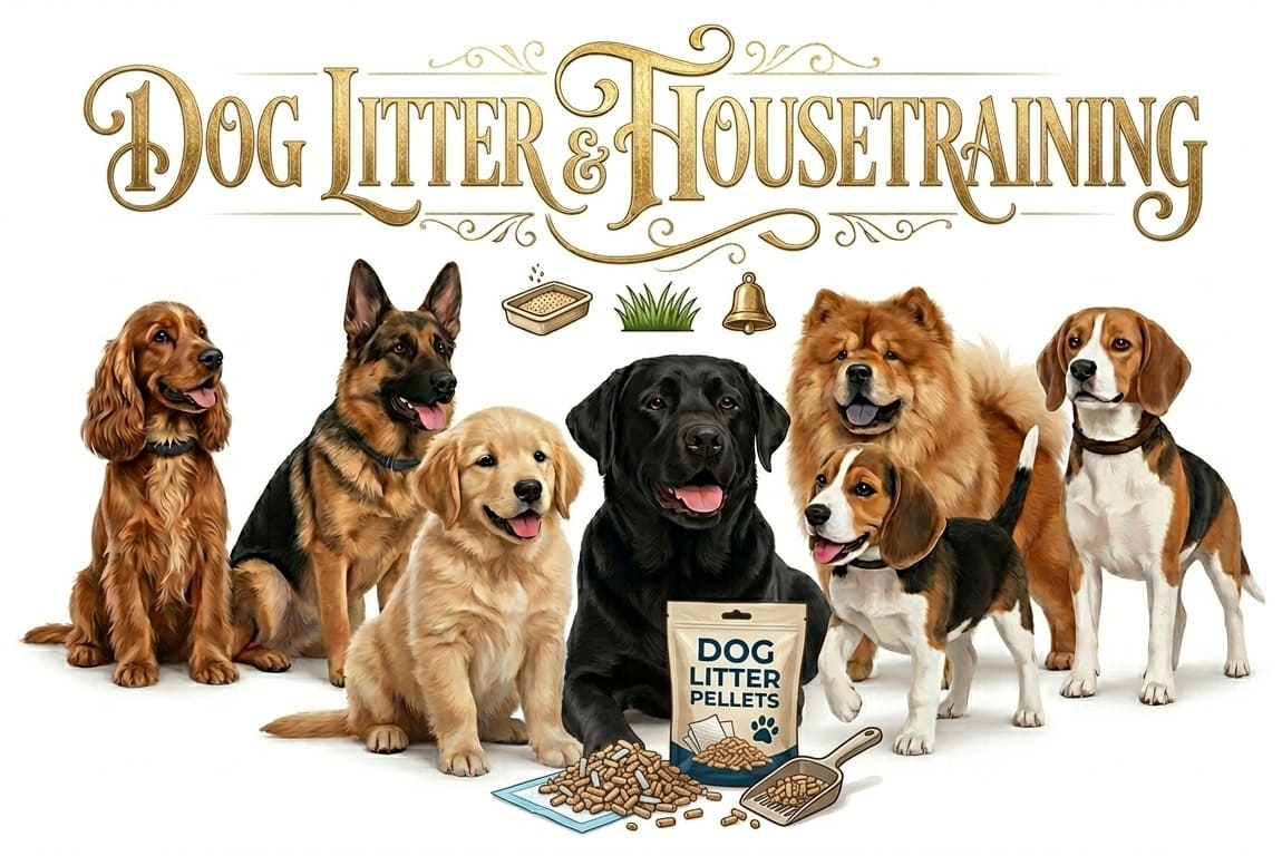 Dog litter and housetraining products